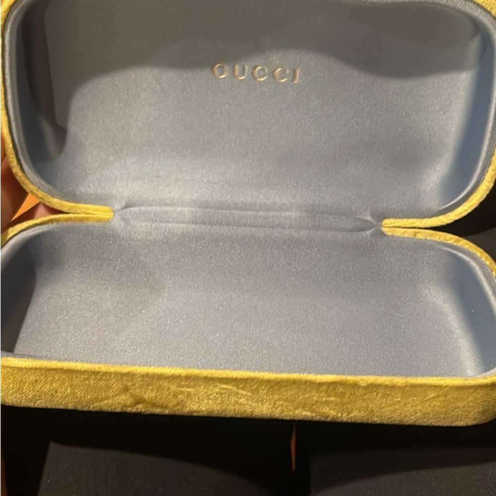 Gucci Yellow Eyewear Case
